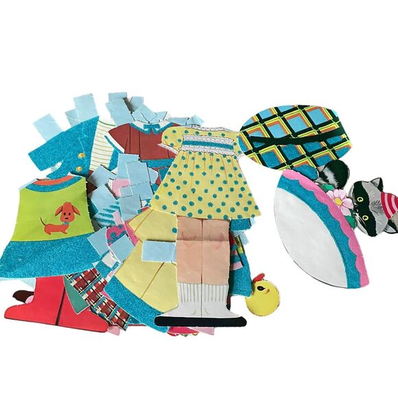 Vintage 1965 Jill & Joan Paper Dolls with Flocked Clothes Whitman Publishing - Picture 6 of 12